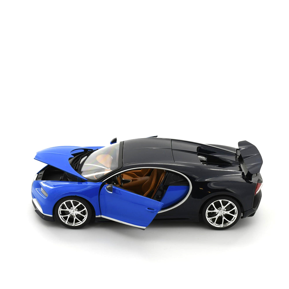 Bburago Licensed 1:18 Scale 2017 Bugatti Chiron Diecast Model Car Blue
