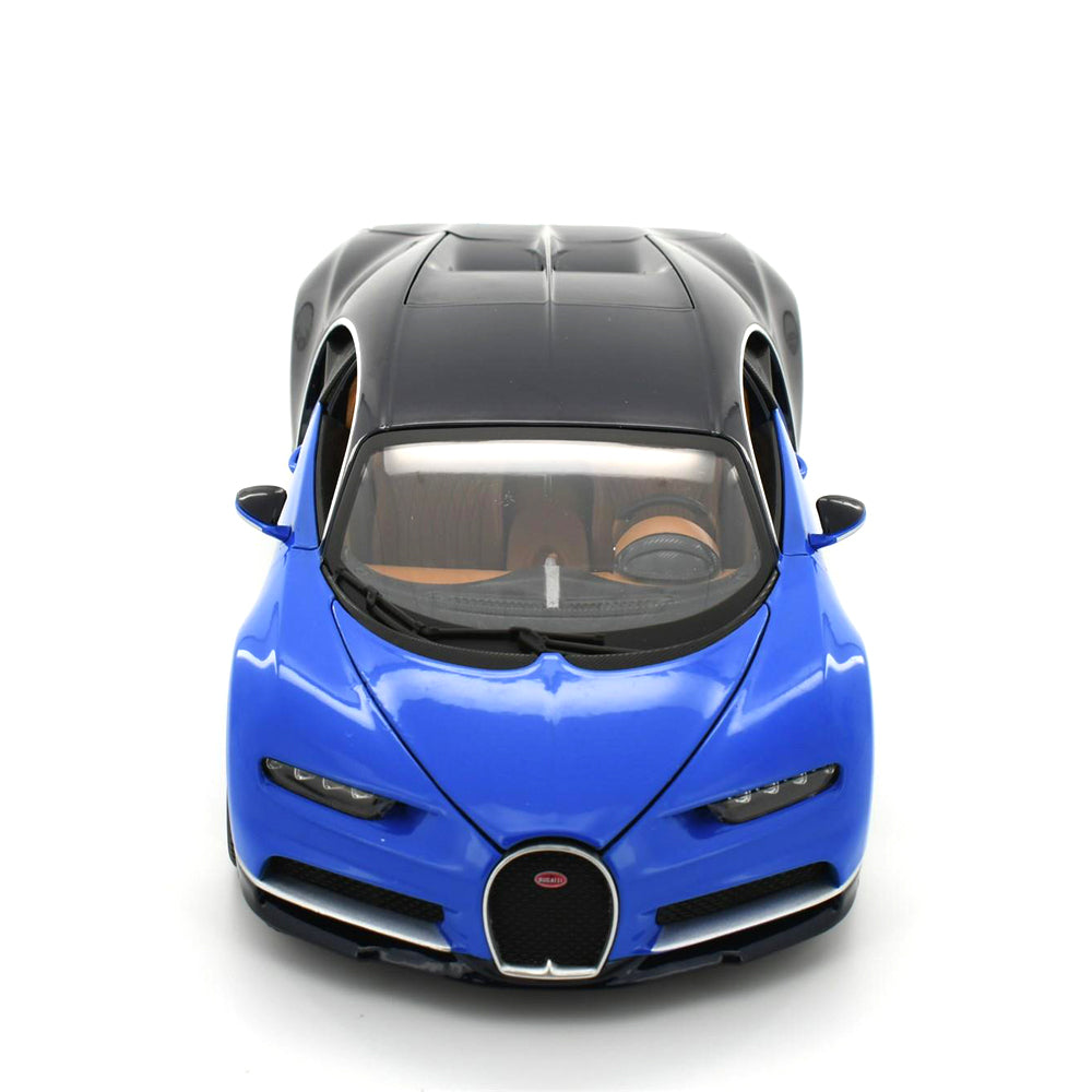 Bburago Licensed 1:18 Scale 2017 Bugatti Chiron Diecast Model Car Blue