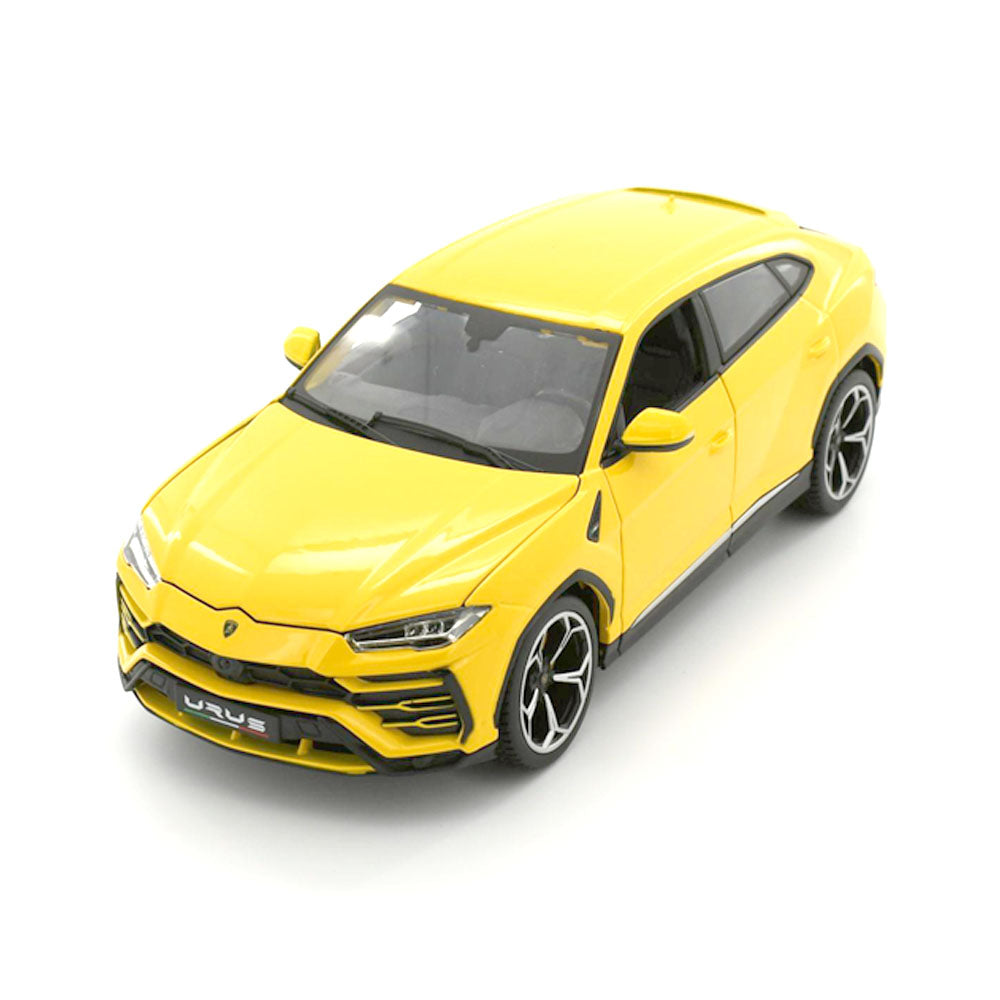 Bburago Licensed 1:18 Scale 2018 Lamborghini Urus SUV Diecast Model Car Metallic Yellow