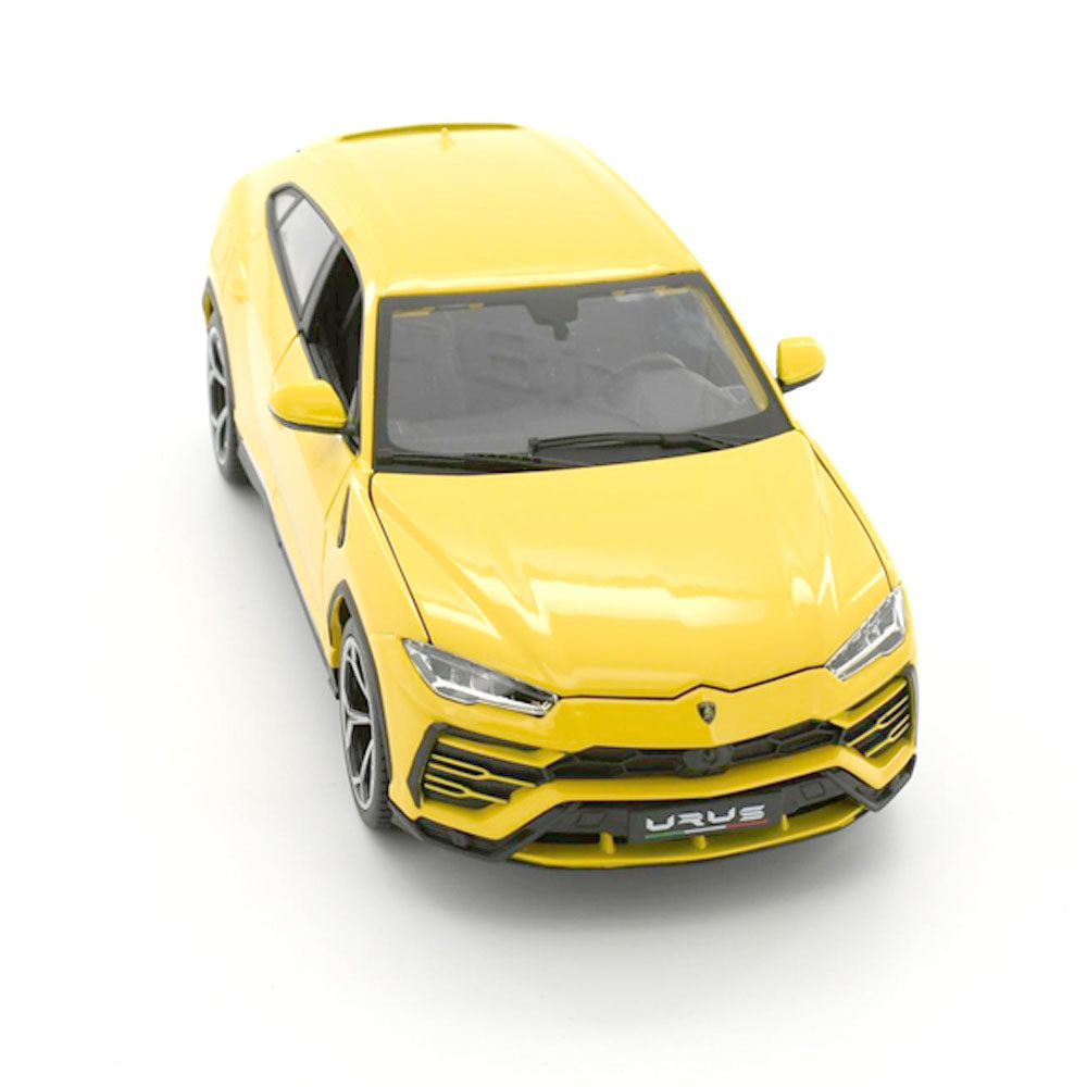 Bburago Licensed 1:18 Scale 2018 Lamborghini Urus SUV Diecast Model Car Metallic Yellow