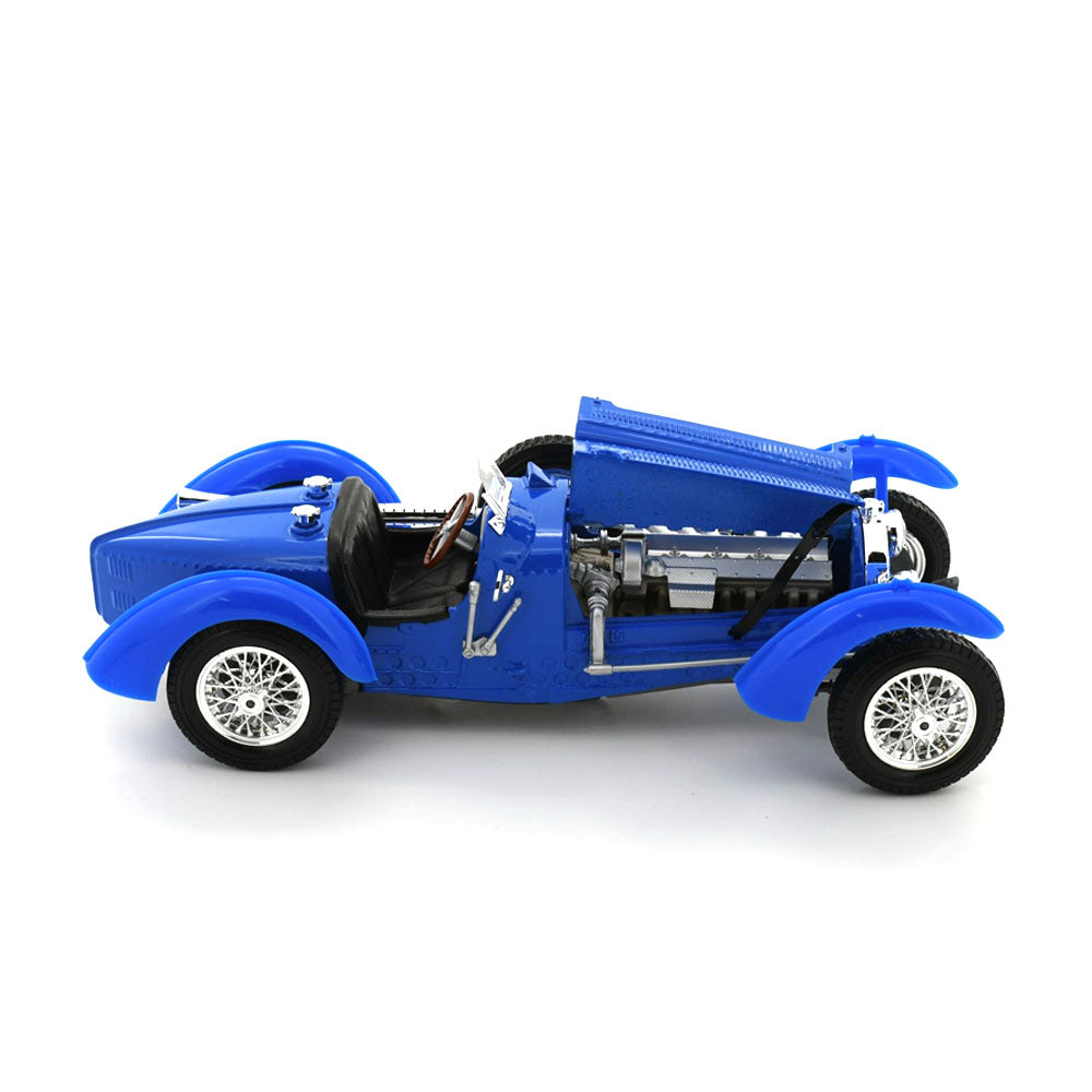 Bburago Licensed 1:18 Scale 1934 Bugatti Type 59 Diecast Model Car Two Tone Blue