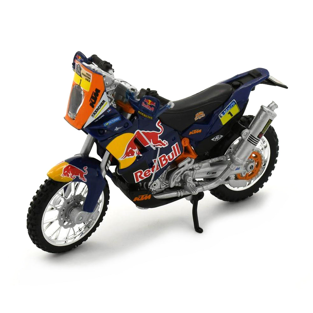 Bburago Licensed 1:18 Scale KTM 450 Dakar Rally - Red Bull #1 Motorbike Diecast Model