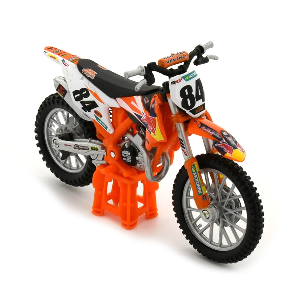 Bburago Licensed 1:18 Scale KTM 450 SX-F Factory Edition 2018-Herling Motorbike Diecast Model