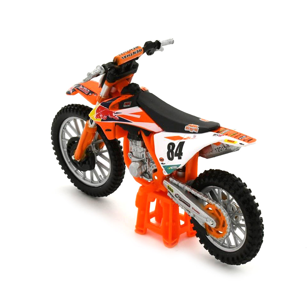 Bburago Licensed 1:18 Scale KTM 450 SX-F Factory Edition 2018-Herling Motorbike Diecast Model