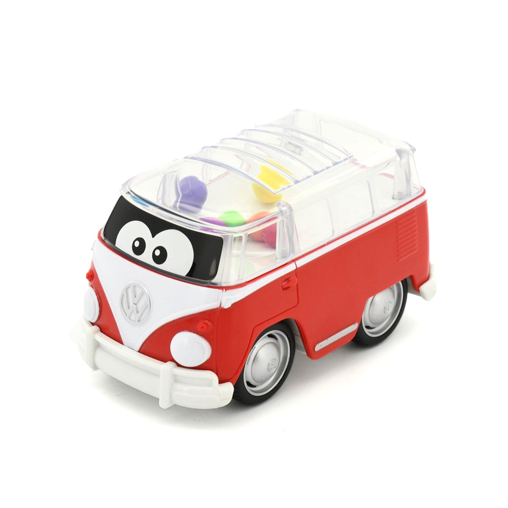 Bb Junior Licensed Volkswagen Samba Poppin' Bus-Red Baby Kids Model Toy 9 Month+