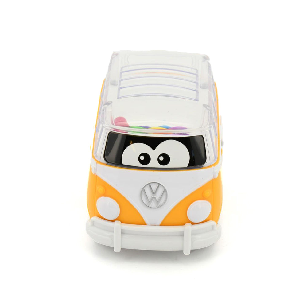 Bb Junior Licensed Volkswagen Samba Poppin' Bus-Yellow Baby Kids Model Toy 9 Month+