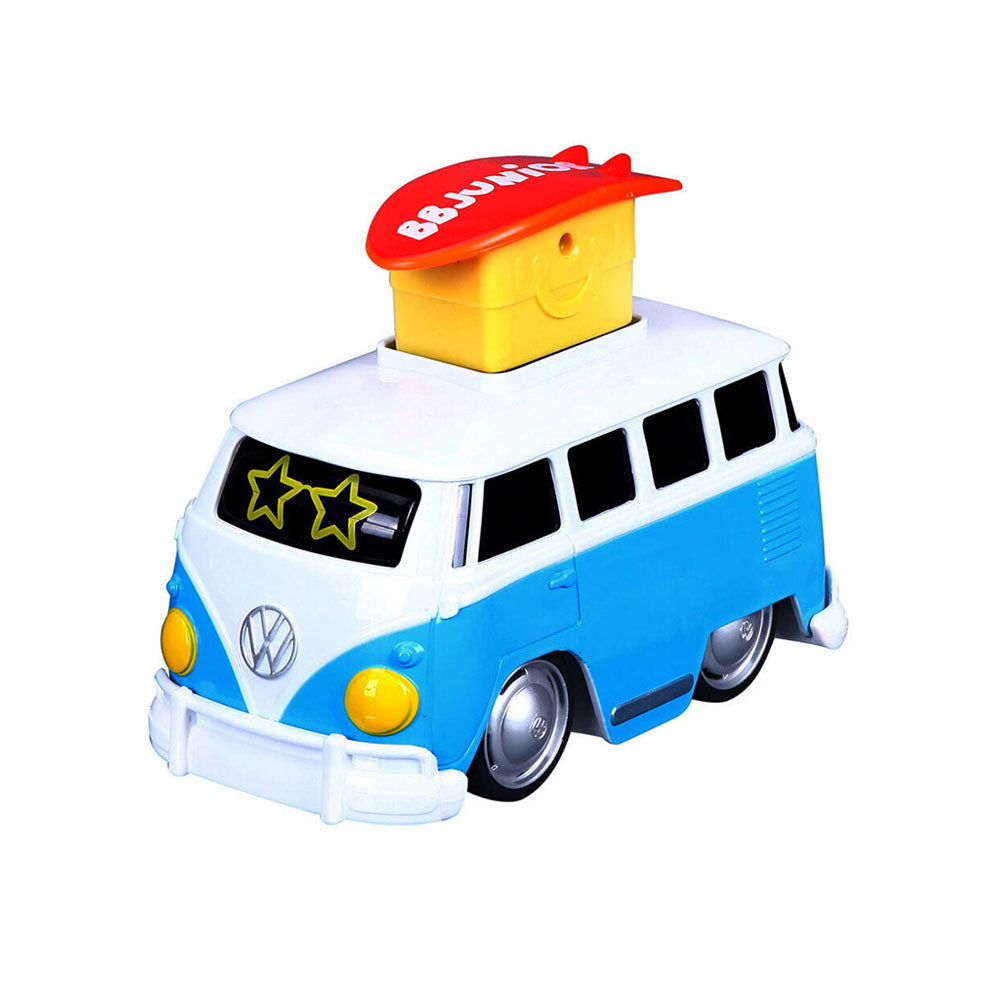 Bb Junior Licensed Volkswagen Samba Press & Go Blue Baby Kids Model Toy 9m+