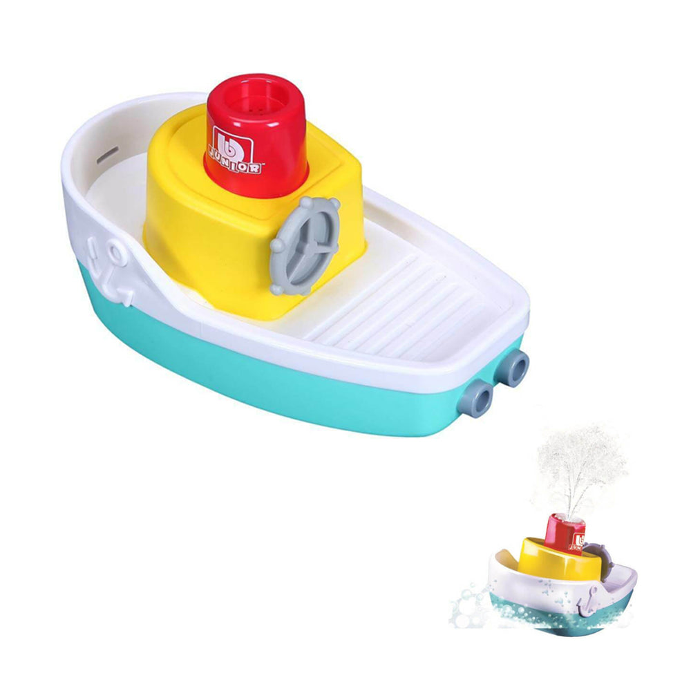 Bb Junior Splash N Play Spraying Tugboat Bath Float Toys For Baby 12-36 Month
