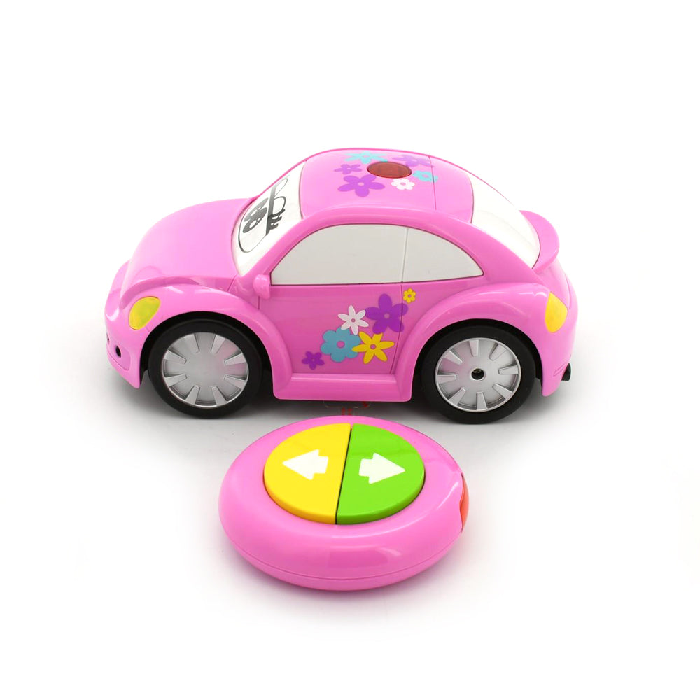 Bb Junior Licensed Toy Volkswagen Easy Play RC New Beetle-Pink Baby Kids 18 Month+