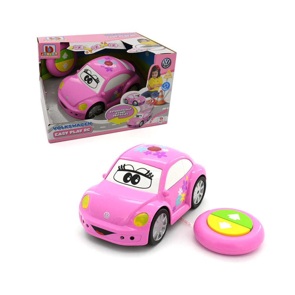 Bb Junior Licensed Toy Volkswagen Easy Play RC New Beetle-Pink Baby Kids 18 Month+