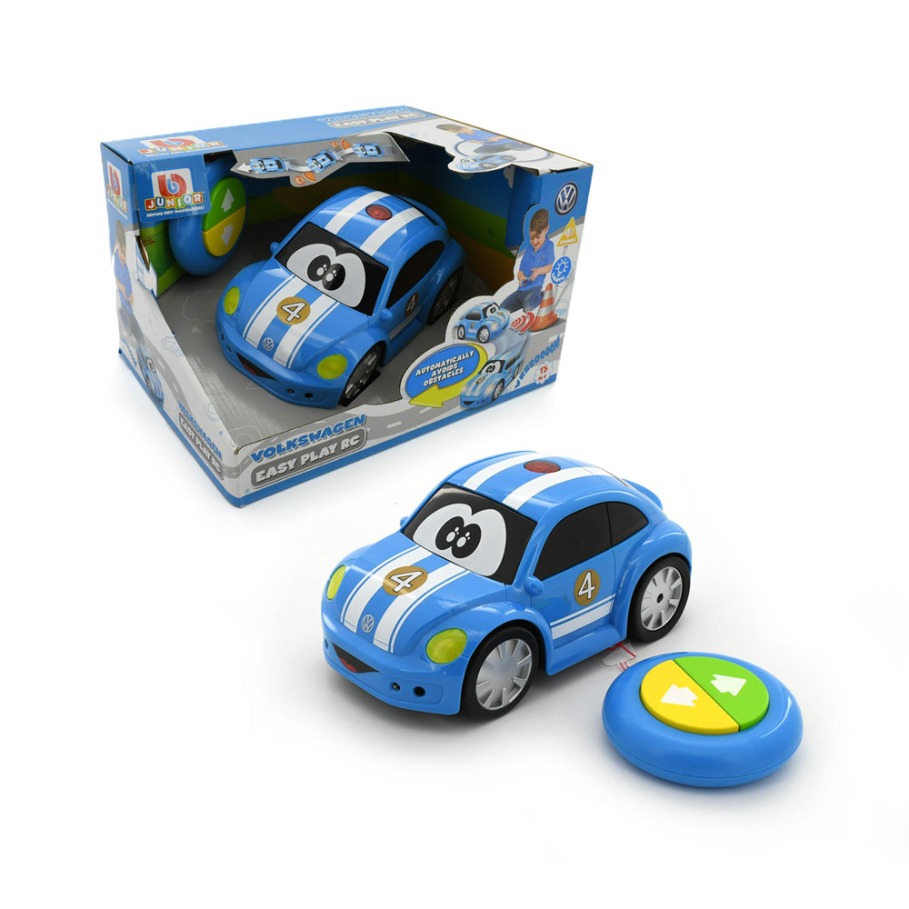 Bb Junior Licensed Volkswagen Easy Play RC Beetle-Blue Racing Baby Kids 18 Month+