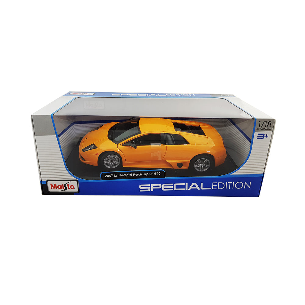 Maisto Licensed 1:18 Scale 2007 Lamborghini Murcielago LP640 Diecast Model Car Orange