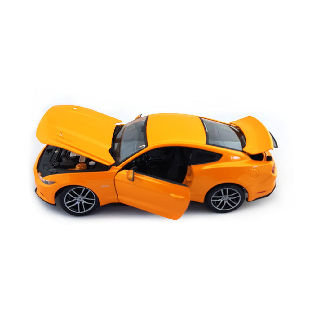 Maisto Licensed 1:18 Scale Ford Mustang Coupe 2015 Diecast Model Car Orange
