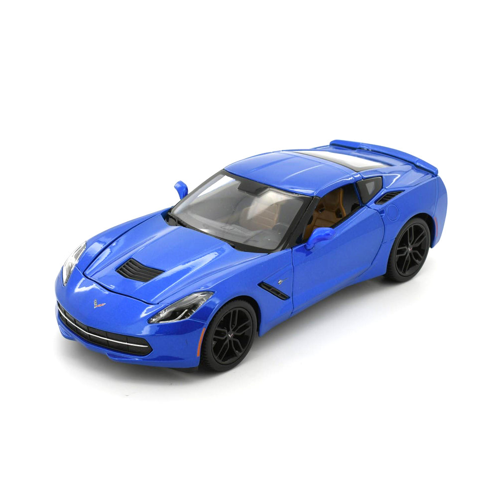 Maisto Licensed 1:18 Scale 2014 Chevrolet Corvette Stingray Z-51 Coupe Diecast Model Car Blue