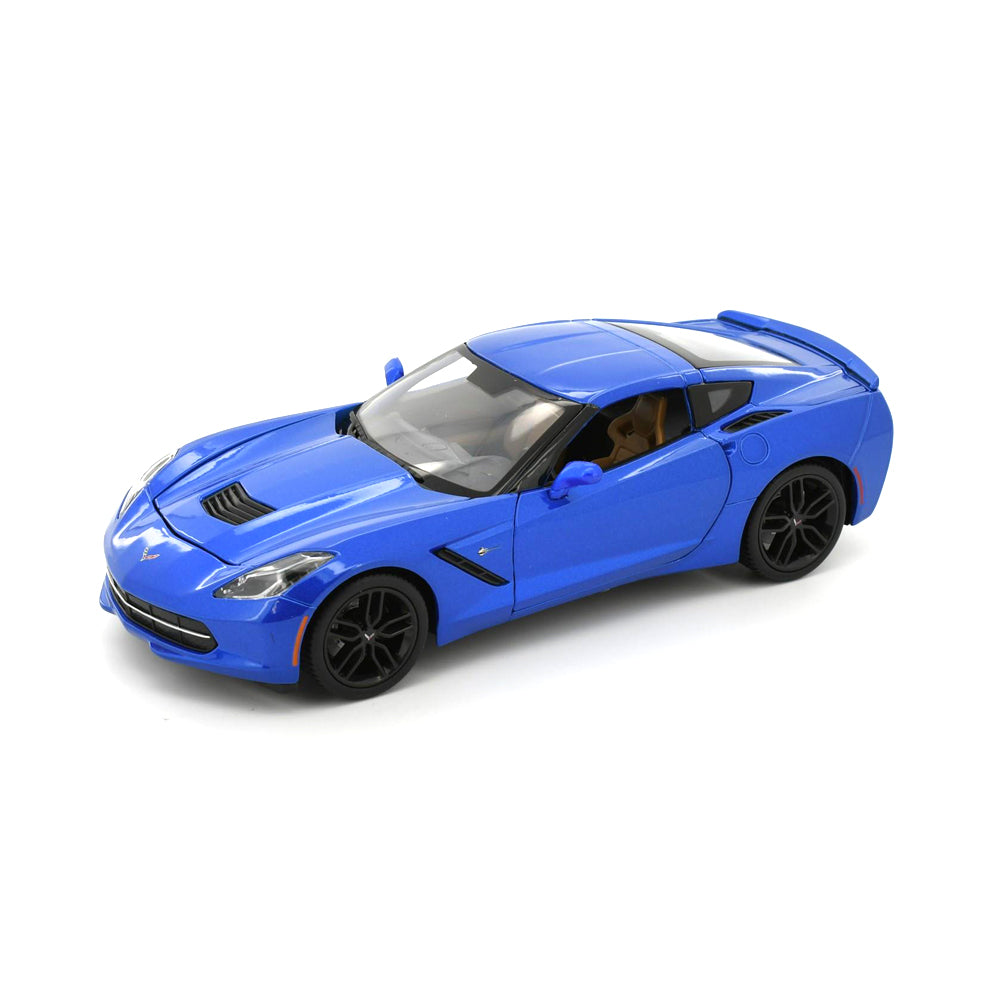 Maisto Licensed 1:18 Scale 2014 Chevrolet Corvette Stingray Z-51 Coupe Diecast Model Car Blue