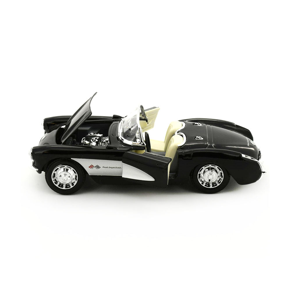 Maisto Licensed 1:24 Scale 1957 Chevrolet Corvette Black Diecast Model Car