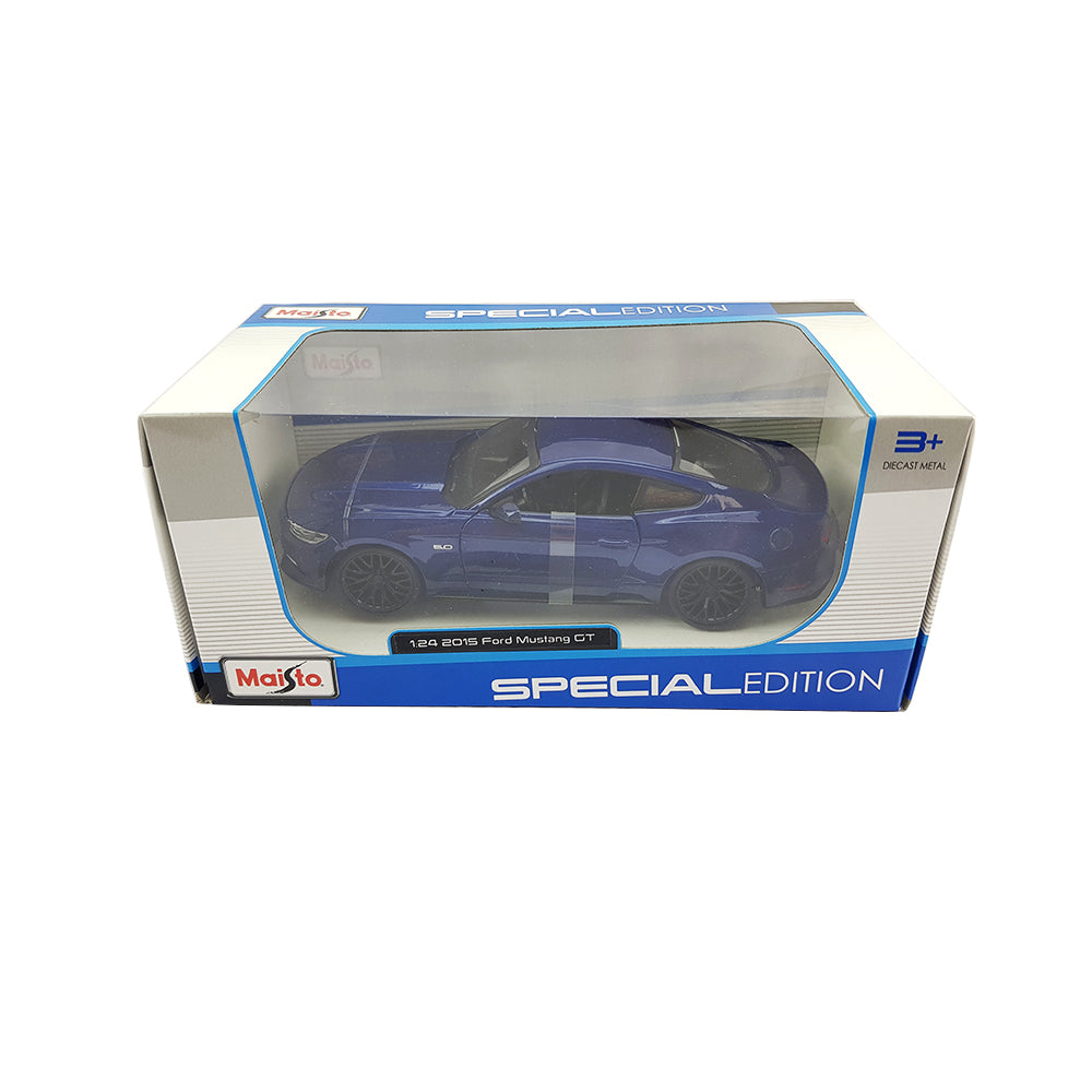 Maisto Licensed 1:24 Scale 2015 Ford Mustang Coupe Diecast Model Car Blue