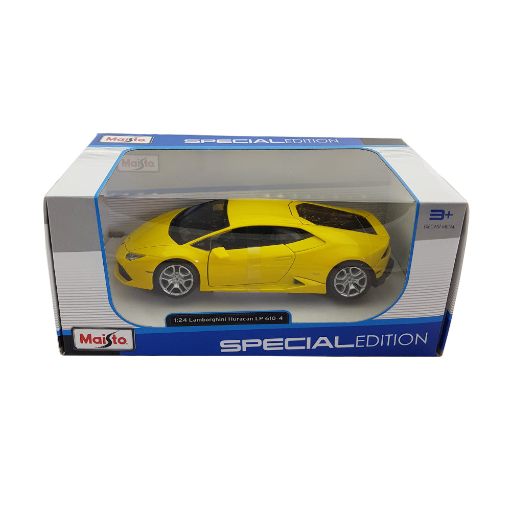 Maisto Licensed 1:24 Scale 2014 Lamborghini Huracan LP 610-4 Diecast Model Car Yellow