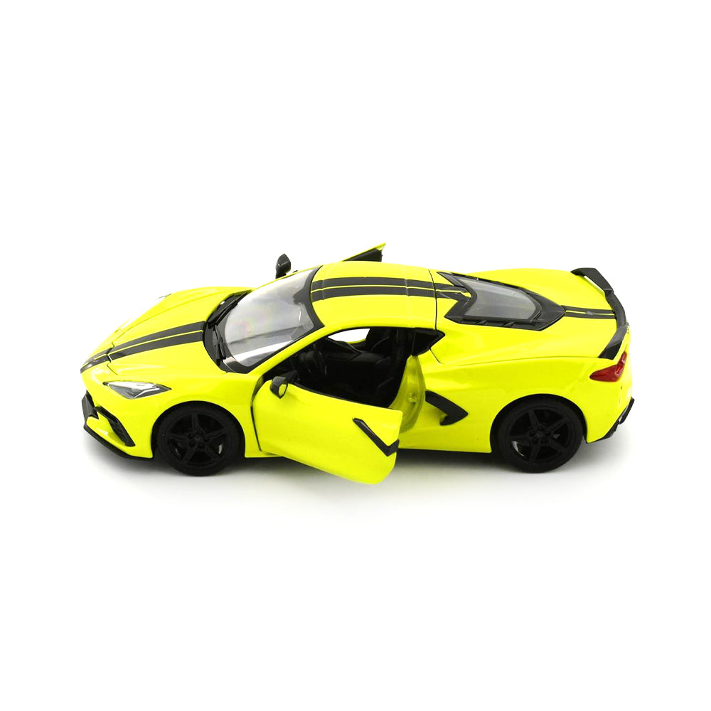 Maisto Licensed 1:24 Scale 2020 Chevrolet Corvette Stingray Coupe Diecast Model Car Yellow