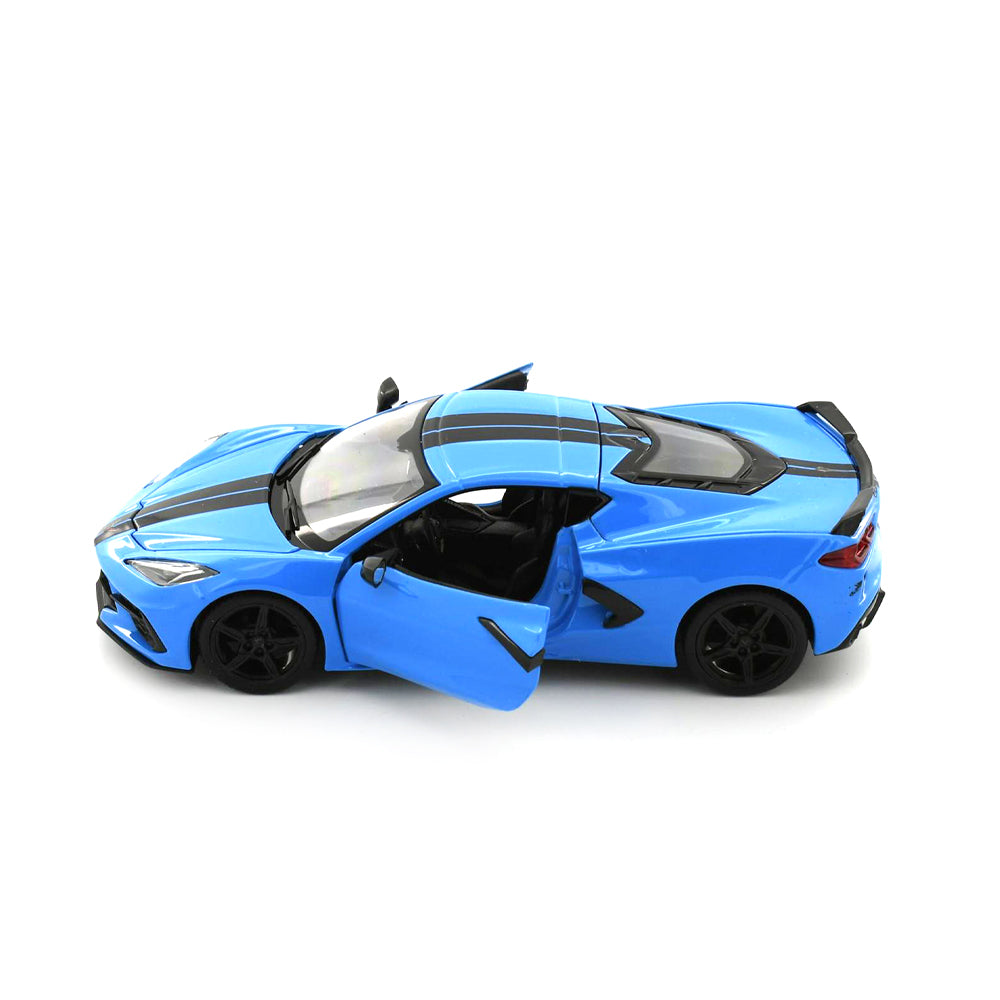 Maisto Licensed 1:24 Scale 2020 Chevrolet Corvette Stingray Coupe Diecast Model Car Blue