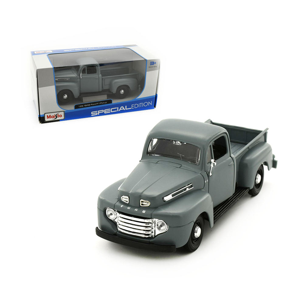 Maisto Licensed Special Edition 1:25 Scale Diecast Models 1948 Ford F1 Pick Up Grey Toy