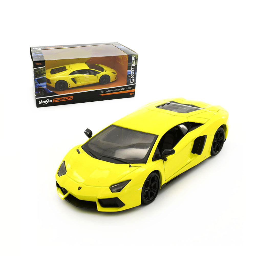 Maisto Licensed 1:24 Scale Design Exotics Lamborghini Aventador LP700-4 Yellow