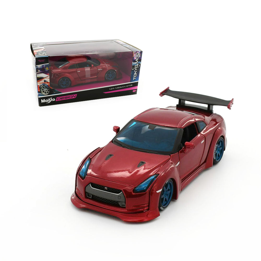 Maisto Licensed 1:24 Scale Tokyo Mod Nissan GT-R Diecast Model Car Red