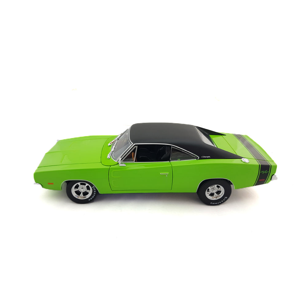 Maisto Licensed 1:18 Scale 1969 Dodge Charger R/T Diecast Model Car Green