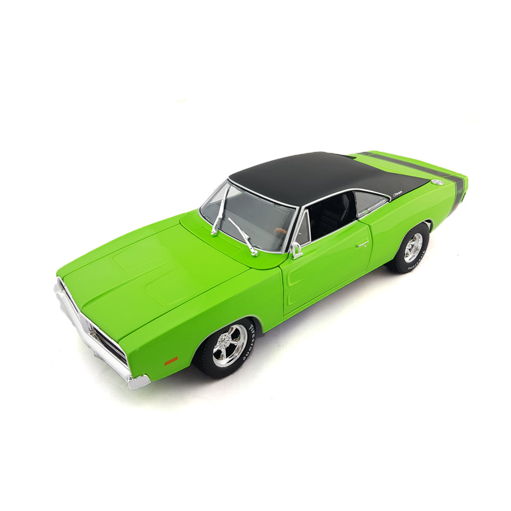 Maisto Licensed 1:18 Scale 1969 Dodge Charger R/T Diecast Model Car Green