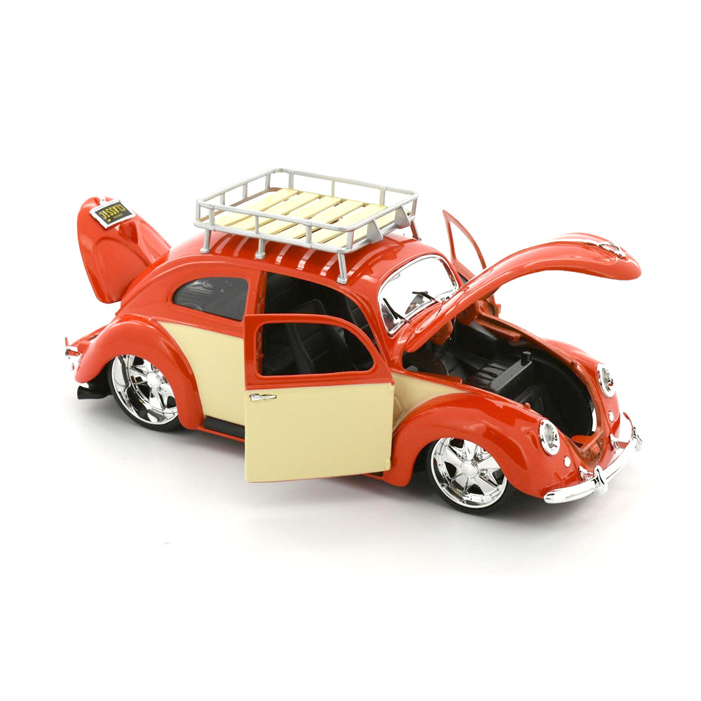 Maisto Licensed 1:18 Scale Classics 1956 Volkwagen Beetle Diecast Model Car Red