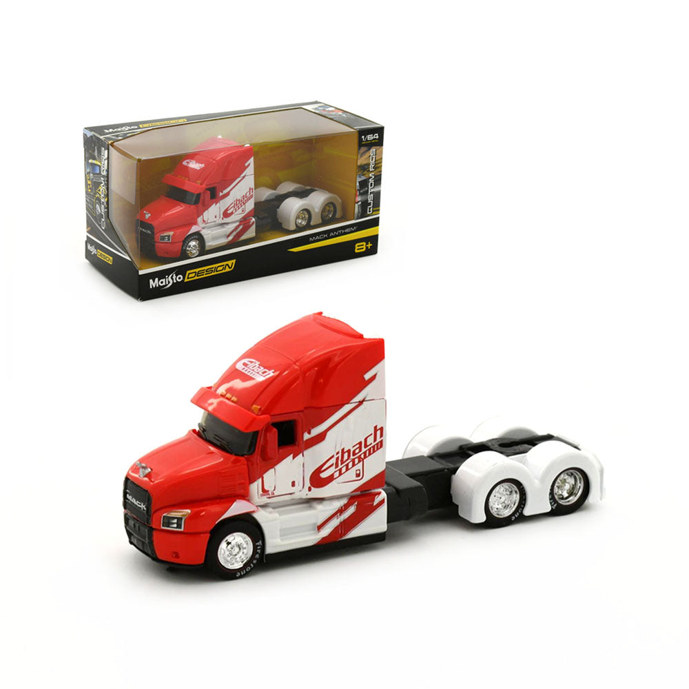 Maisto Licensed 1:64 Scale Design Custom Rigs Mack Anthem Trucks Eibach Red White