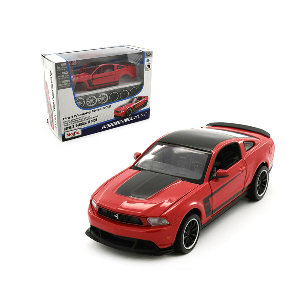 Maisto Licensed 1:24 Scale Assembly Line Ford Mustang Boss 302 Red