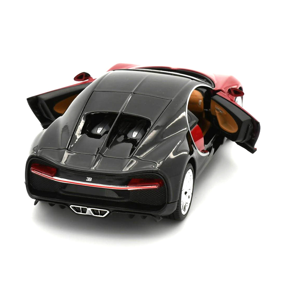 Maisto Licensed 1:24 Scale Assembly Line 2017 Bugatti Chiron Coupe Diecast Model Car Red