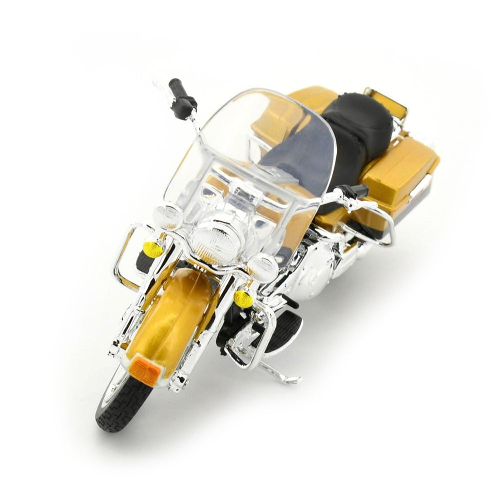 Maisto Licensed 1:18 Scale 1999 Harley-Davidson FLHR Road King Diecast Model Gold
