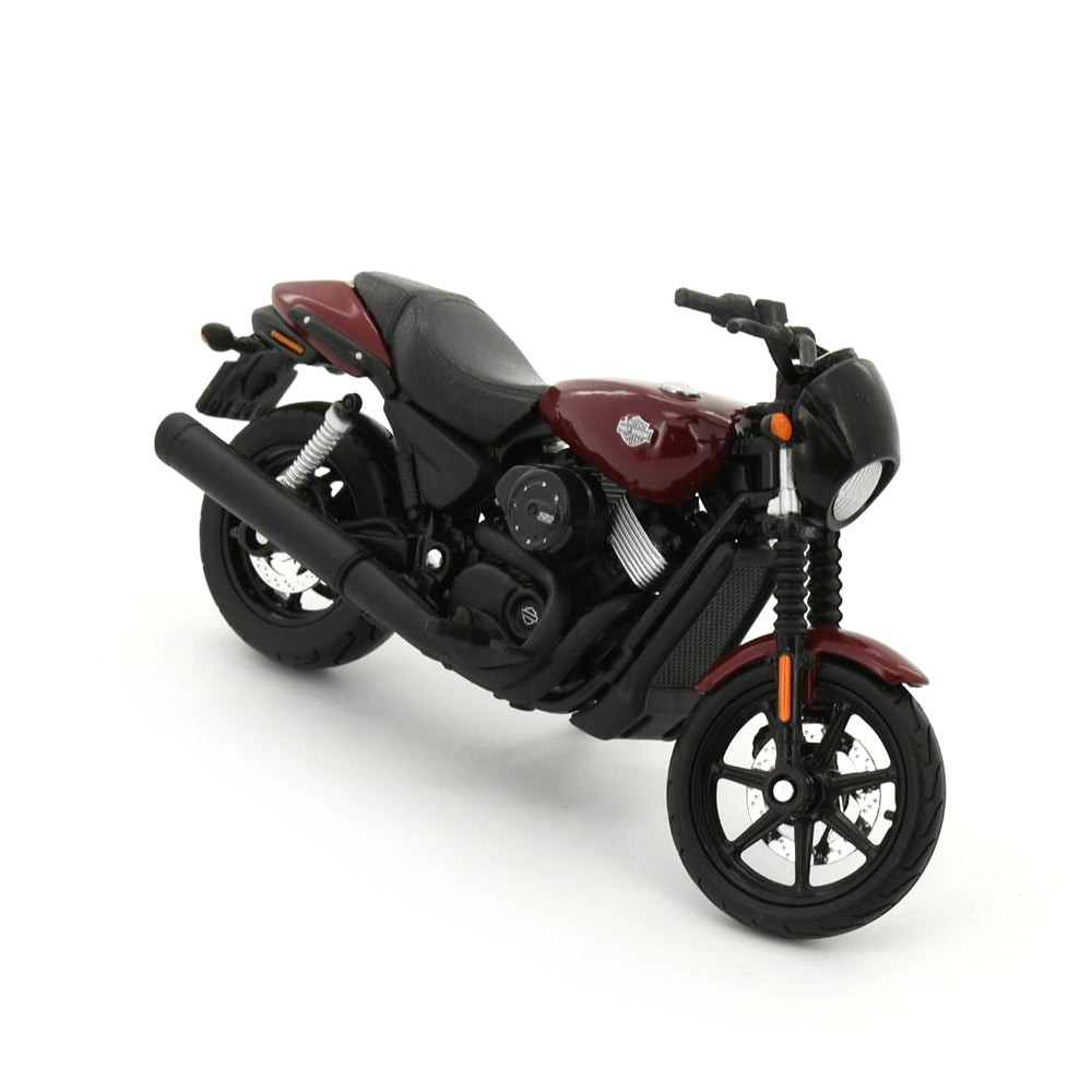 Maisto Licensed 1:18 Scale 1:18 2015 Harley-Davidson Street 750 Burgundy Diecast Model