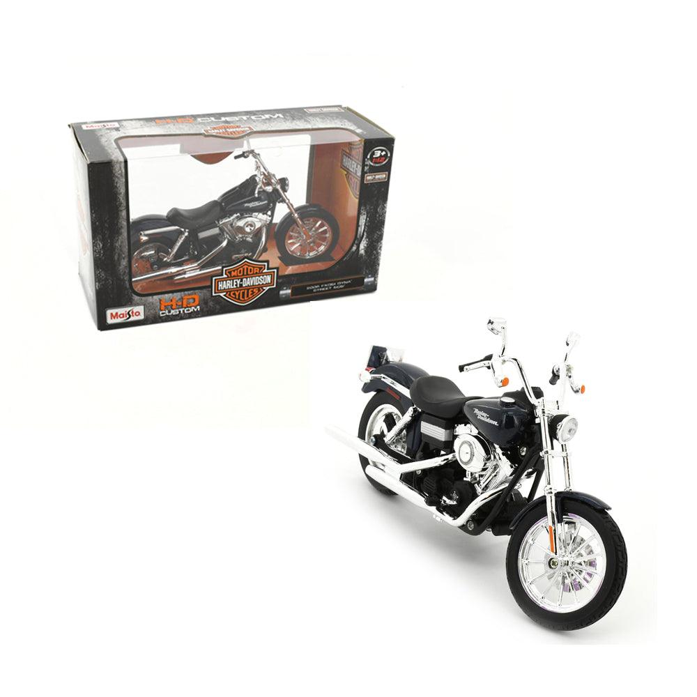 Maisto Licensed 1:12 Scale Motorcycle Harley Davidson 2006 Fxdbi Dyna Street Bob Motorbike Diecast Model