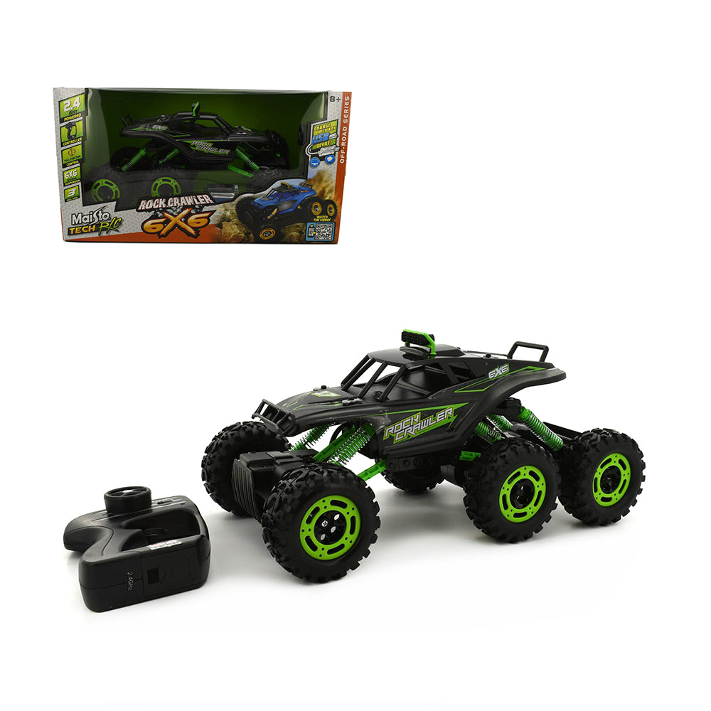 Maisto Tech Licensed 27Mhz Rock Crawler 6 x 6 Radio Controlled Vehicle Green