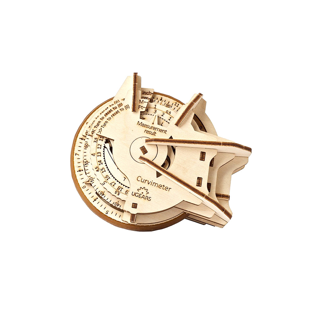 Made in Ukraine UGears 60138 Curvimeter Wooden Mechanical 3D Puzzle Model Kit