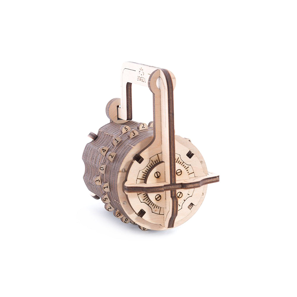 Made in Ukraine UGears Combination Lock Mechanical 3D Puzzle DIY Model Kit
