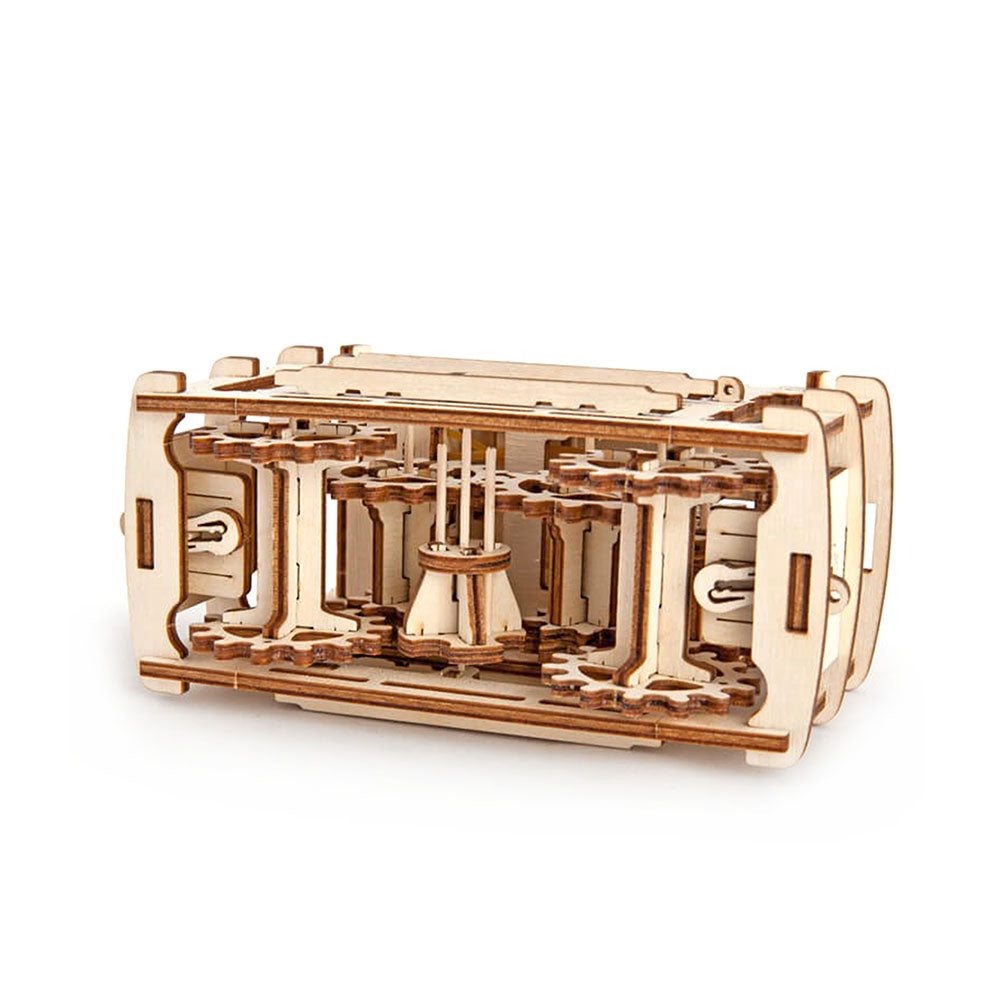 Made in Ukraine UGears DIY Wooden Self Propelled 3D Puzzle Tram On Rails Kit