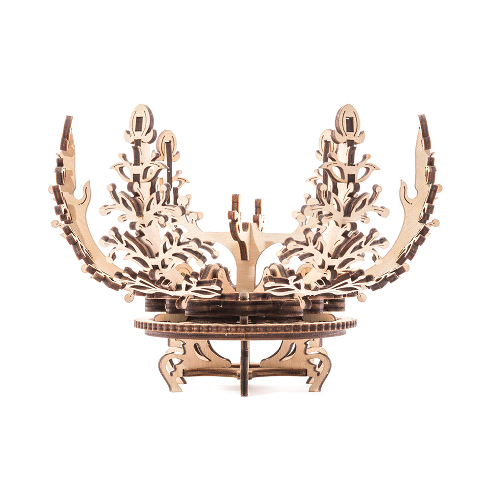 Made in Ukraine UGears 70019 Mechanical Flower Wooden 3D Puzzle DIY Model Kit