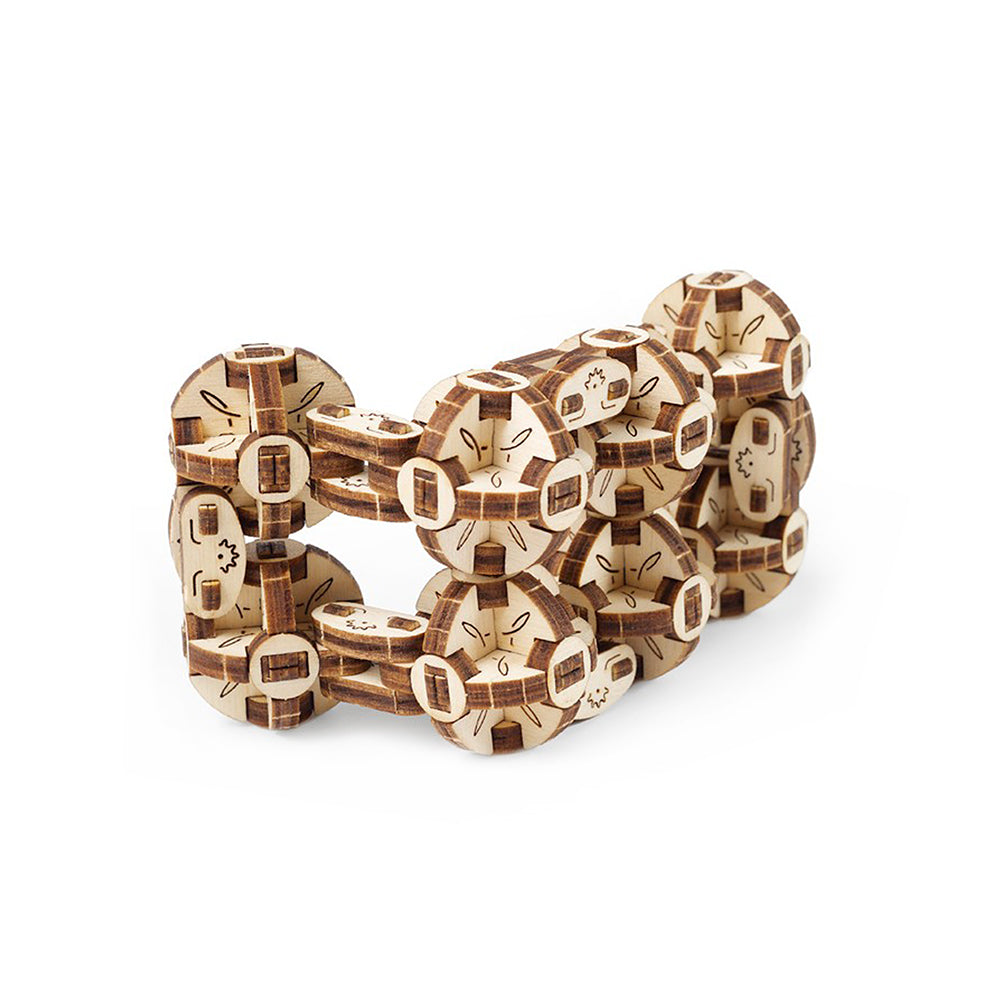 Made in Ukraine UGears 70021FC Flexi Cubus Mechanical 3D Puzzle DIY Model Kit