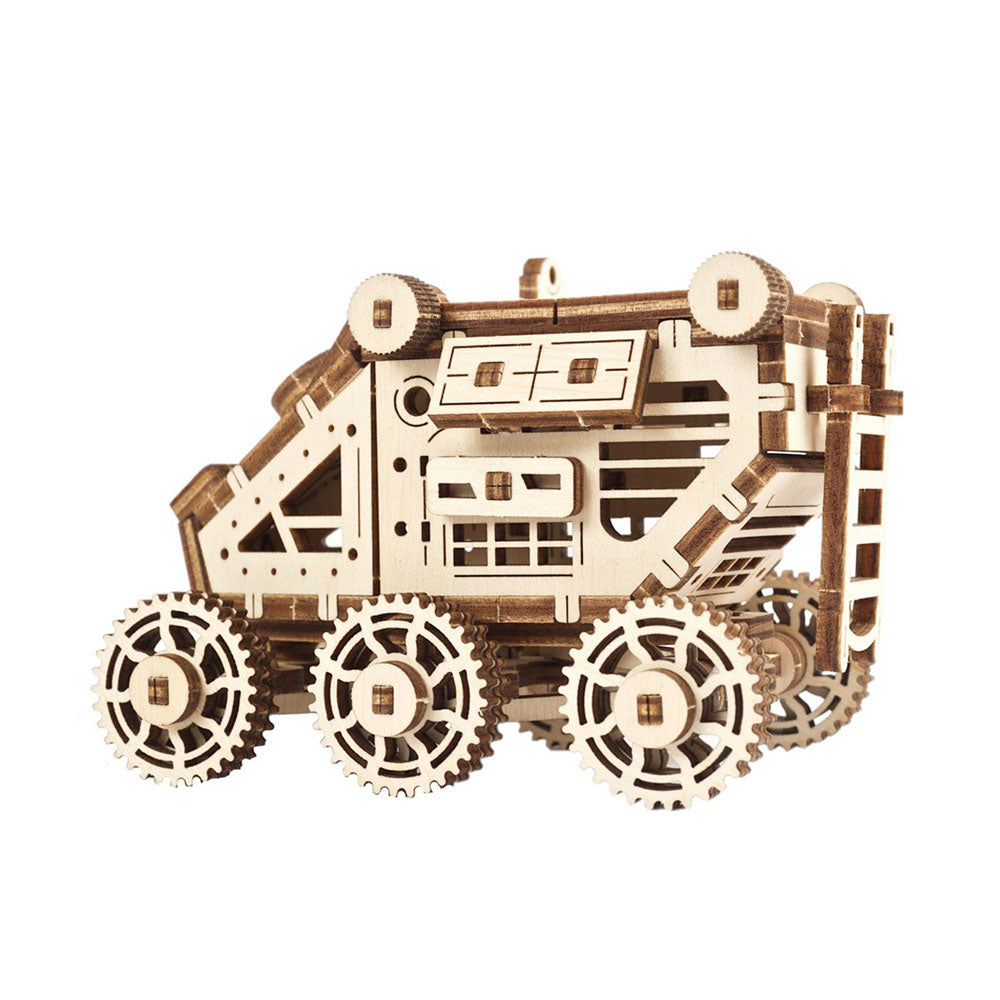Made in Ukraine UGears Wooden Self Propelled 3D Mechanical Model Kit Mars Buggy