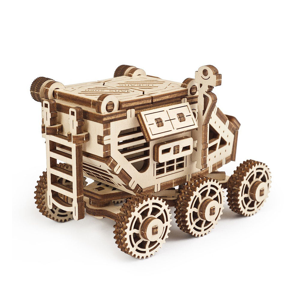 Made in Ukraine UGears Wooden Self Propelled 3D Mechanical Model Kit Mars Buggy