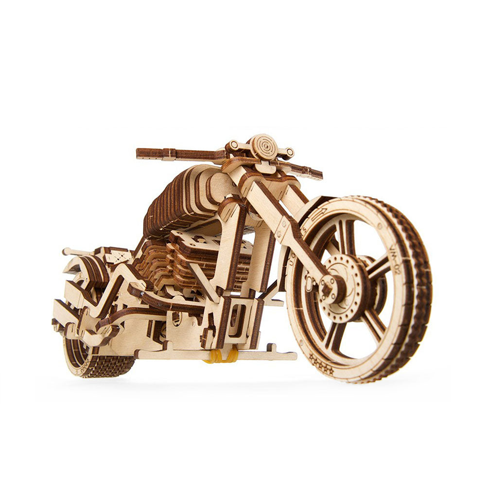 Ukraine Made UGears Self Propelled Wooden 3D Puzzle Bike VM-02 Mechanical Model