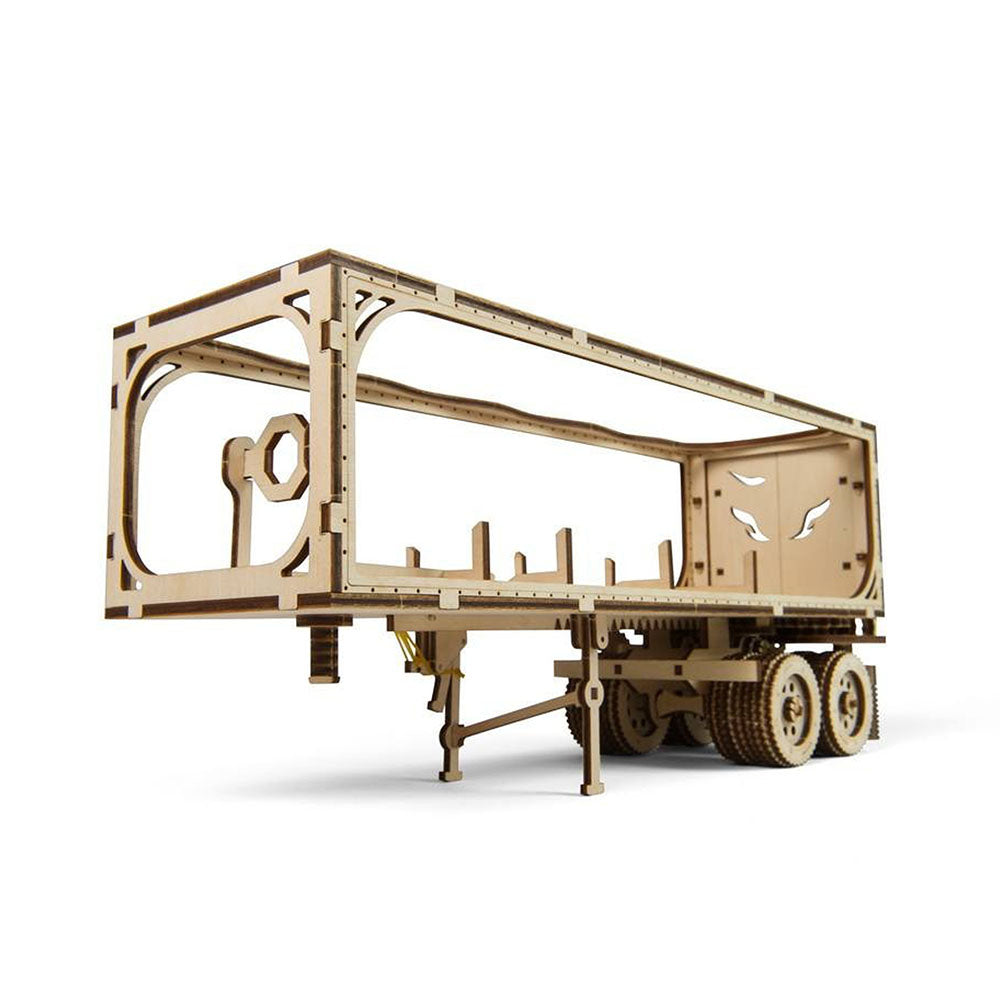 Ukraine Made UGears Wooden Mechanical DIY Trailer For Heavy Boy Truck Model Kit