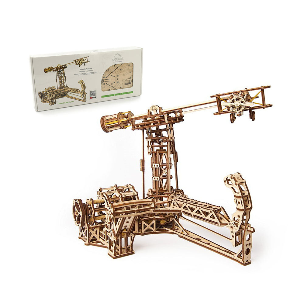 Made in Ukraine UGears Aviator Mechanical Wooden 3D Puzzle DIY Model Kit