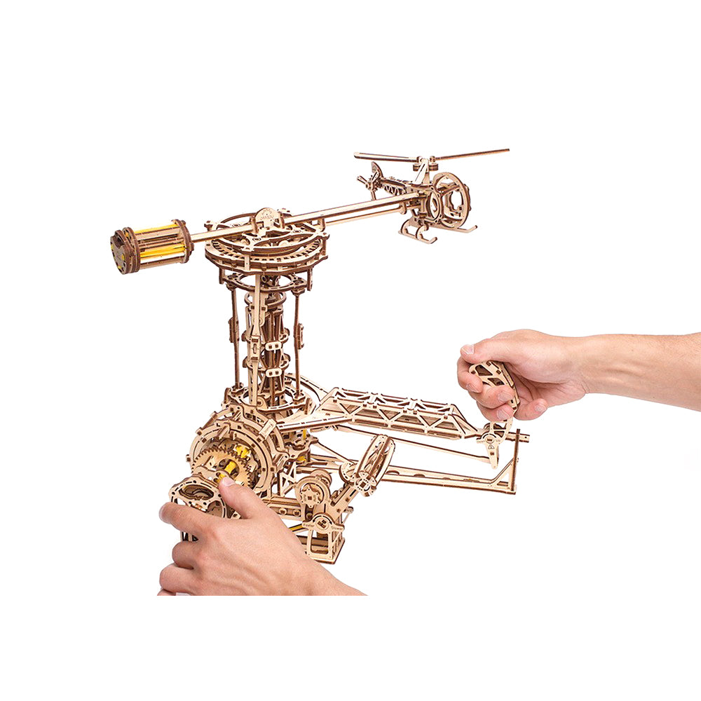 Made in Ukraine UGears Aviator Mechanical Wooden 3D Puzzle DIY Model Kit