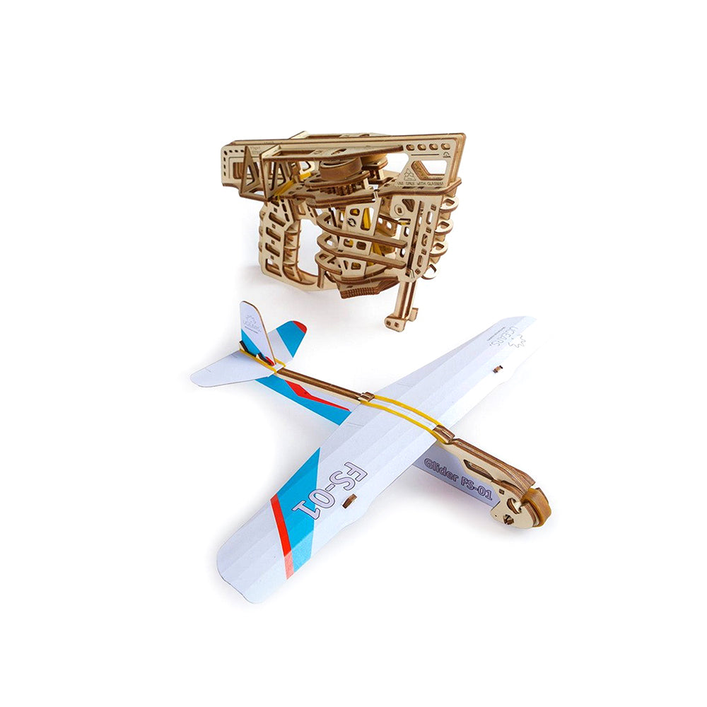 Made in Ukraine UGears Flight Starter Mechanical 3D Puzzle DIY Model Kit