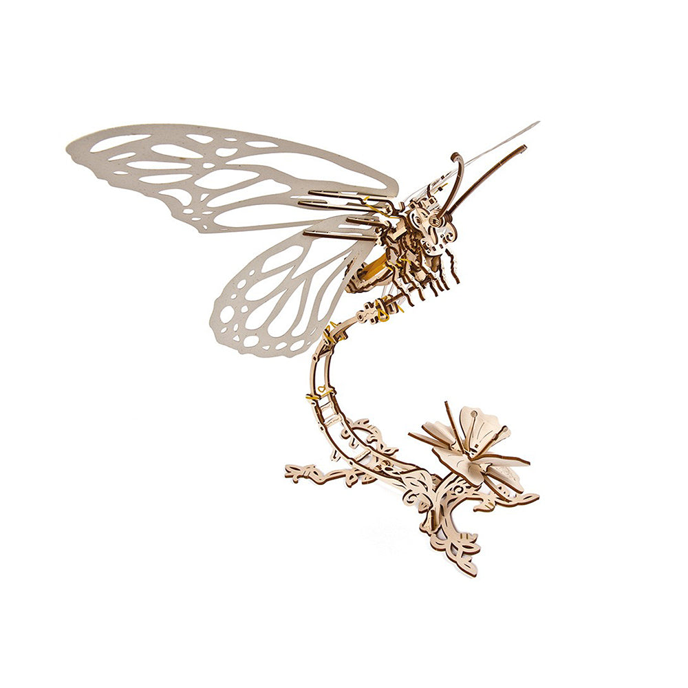 Made in Ukraine UGears 70044 Butterfly Wooden Mechanical 3D Puzzle DIY Model Kit